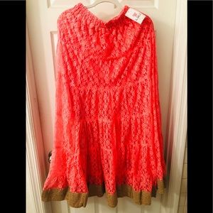 Bollywood desi pink gold lehenga skirt